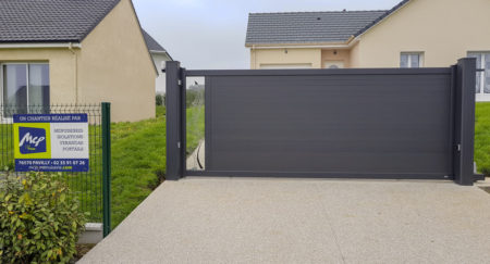 Installation d’un portail alu coulissant motorisé