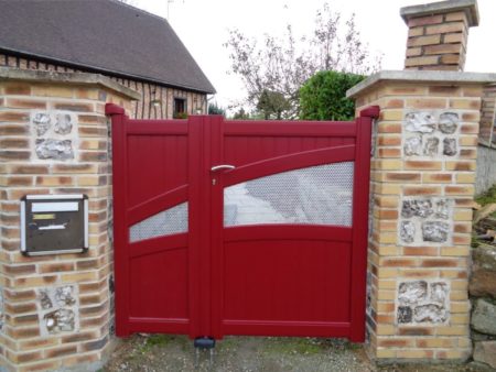 Portillon design rouge